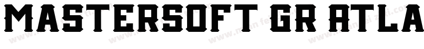 MasterSoft GR Atlantic Italic Regul字体转换